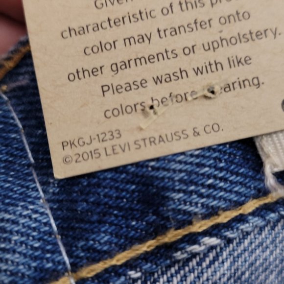 Levis 505 Regular Straight Leg 14 Slim Original Tag Size 25x27 - Picture 14 of 14